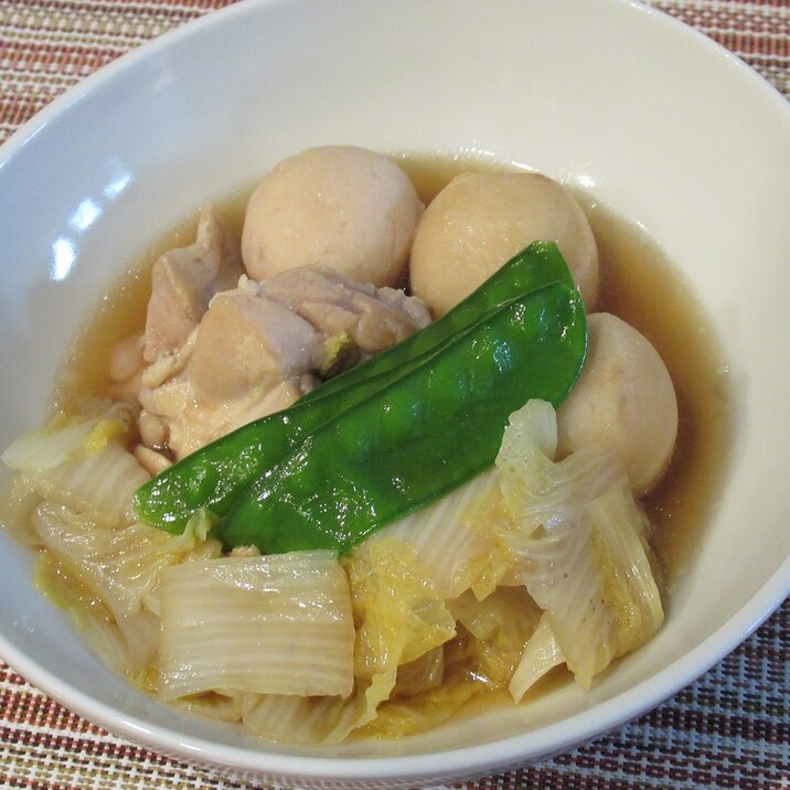 鶏もも肉と里芋・白菜の煮物